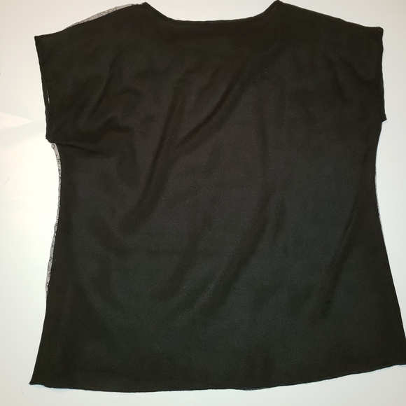 Patterned Two-Toned Blouse, Size Large - Picture 4 of 4